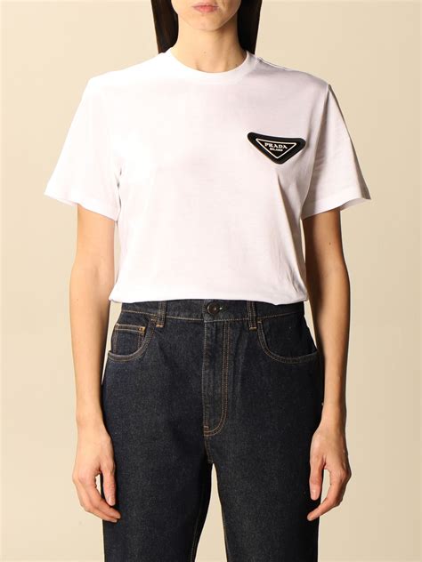 prada logo shirt women.